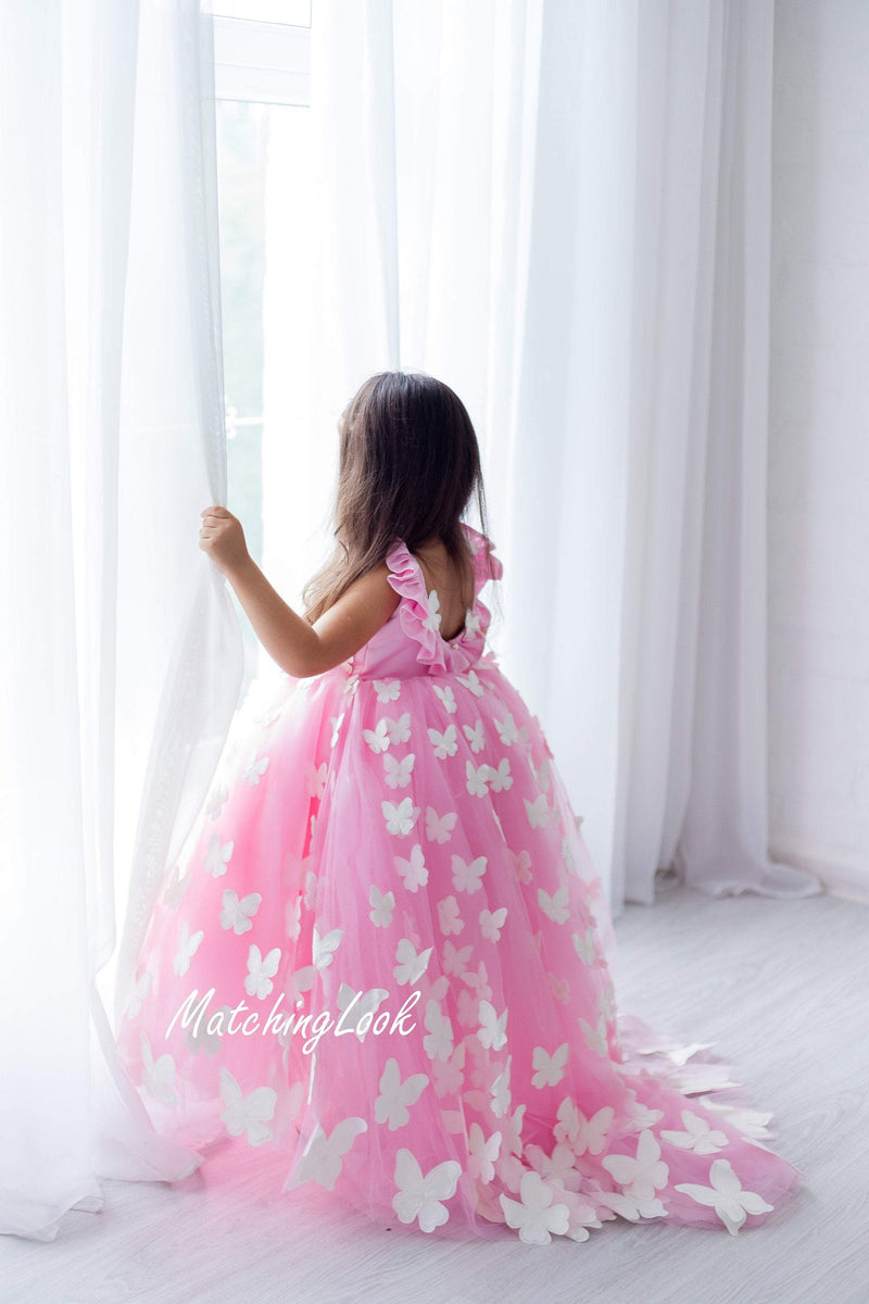 Pink and Mint Flower Girl Tutu Dress-Mint 2024 Tutu Dress-Pink Girl Tutu Dress.Flower Girl Tutu Dress-Wedding Tutu Dress