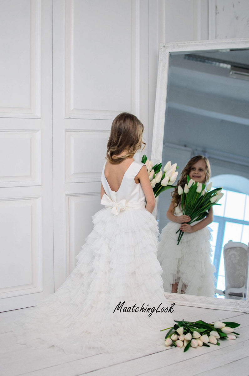 Elegant flower girl dress sales wedding