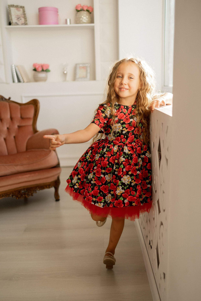 Chocolate Flower Girl Dress