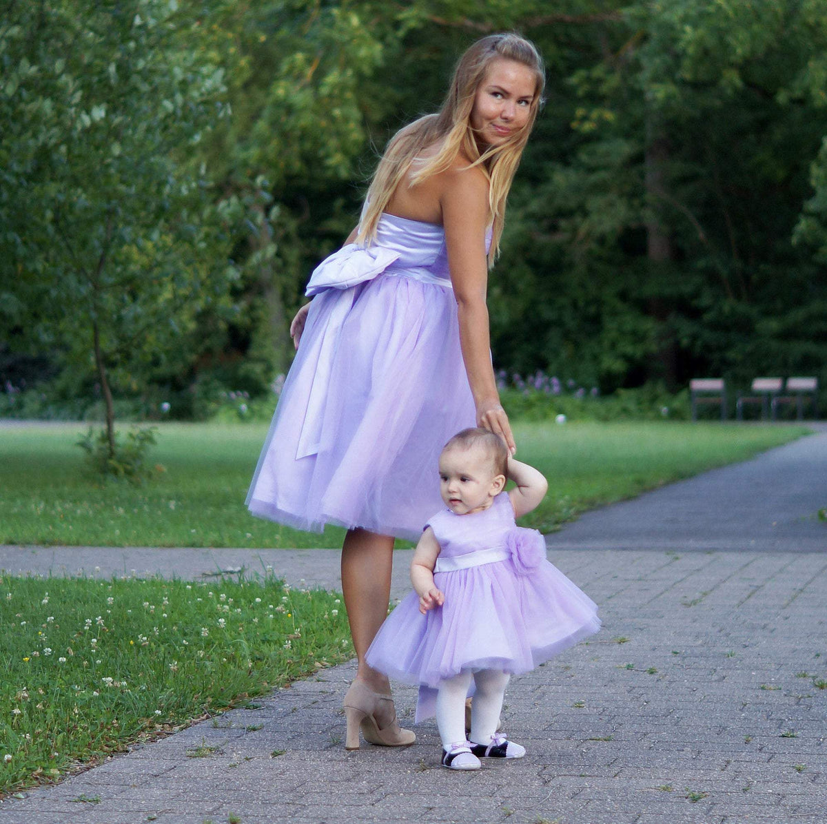 Baby girl store purple easter dress