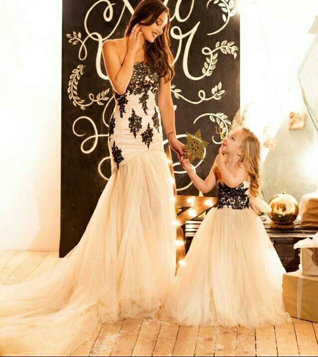 Mother and daughter matching wedding outfits best sale