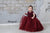 Burgundy Flower Girl Dress, Tutu Dress For Girls, Toddler Tulle Dress, Photography Dress, Regency Girl Dress, Special Occasion Lace Dress