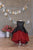 Girls Red Vampire Costume, Halloween Costumer Kids, Horror Outfit, Gothic Red And Black Dress, Witchy Dress, Whimsigoth Photography Props