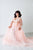 Maternity Dress, Pregnnacy Dress for Photoshoot, Peach Lace Maternity Gown, Infinity Dress, Tulle Train Dress, Formal Dress, Princess Dress