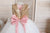 Flower Girl Sequin Tutu Dress with Bow, Gold and Ivory Dress for Flower Girl, Girl Birthday Gold Sequin Outfit, Birthday Dress for Baby Girl