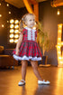 Toddler Christmas Dress, Girls Christmas Dress, Red Tartan Party Dress, Girls Holiday Dress, Photoshoot, Plaid Ruffle Dress,Tutu Retro Dress