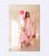 Pink mommy and me high low formal matching dresses for ideal for wedding guest or junior bridesmaid