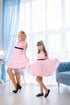 Mommy and Me Dresses - Women M Size And 6 Years Old Size Matching Dresses, Matching Party Outfits, Girl Pink Dress, Photoshoot Dress