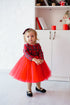 Baby Girl Christmas Dress, Baby Tartan Dress, Red Plaid Tutu Dress, Toddler Holiday Dress, Xmas Photo Props, Christmas Party Dress, Occasion