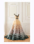 Colorful Wedding Dress, Ombre Wedding Gown, Non Traditional Wedding Dress, Bridal Couture Tulle Gown, Champagne Dress, Photoshoot, Ruffle