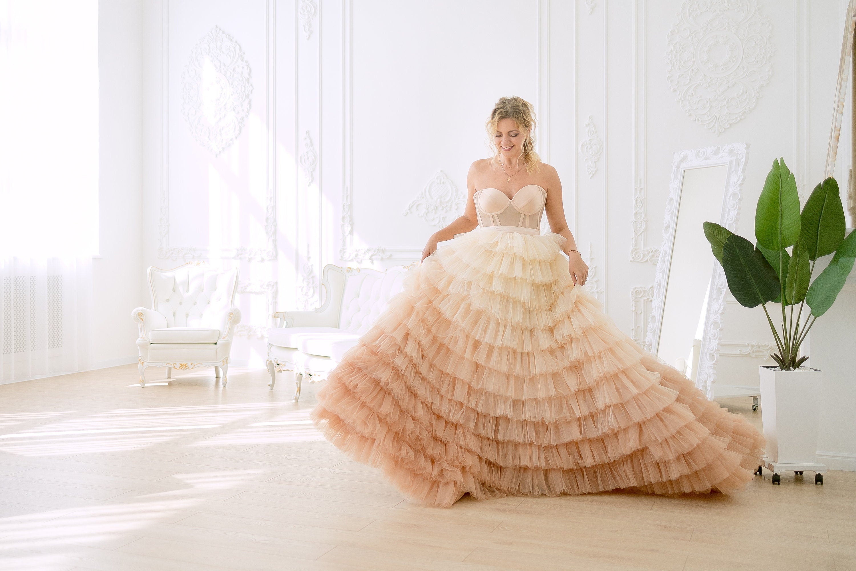 Bridal tutu dress hotsell