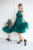 Emerald Green Mommy And Me Wedding Guest Dresses, Matching Clothing, Mother And Daughter Formal Dresses, Summer Dresses, Photoshoot Dress