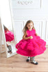 Hot Pink Dress, Little Girl Barby Dress, 5 Years Girl Dress, Tutu Tulle Dress, Puffy Princess Dress, Layered Dress, Birthday Outfit