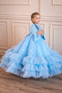 Alice In Wonderland Baby Blue Ruffle Toddler Dress