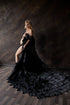 Black Feather Robe, Goth Maternity Gown For Photoshoot, Dark Fantasy Cloak, Dark Angel Costume, Halloween Photography, Pregnancy Robe