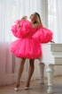 Hot Pink Barb Tulle Dress With Corset, Adult Halloween Costume, Fairy Tale Photoshoot Dress, Puffy Princess Dress, Adult Tutu Dress,Occasion