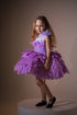 Lavender Feather Girl Dress, Halloween Kids Costume, Fairy Dress, Swan Costume For Kids, Pageant Girl Dress,Puffy Princess Themed Dress Tutu