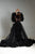 Black Gothic Tulle Photoshoot Robe, Boudoir Dressing Gown, Widow Dramatic Robe, Burlesque Robe, Halloween Photoshoot, Old Hollywood Gown