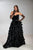 Black Feather Ball Gown, Gothic Wedding Dress, Maxi Dark Angel Gown, Black Swan Dress With Train, Halloween Costume, Fantasy Gown, Raven