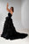 Black Feather Ball Gown, Gothic Wedding Dress, Maxi Dark Angel Gown, Black Swan Dress With Train, Halloween Costume, Fantasy Gown, Raven