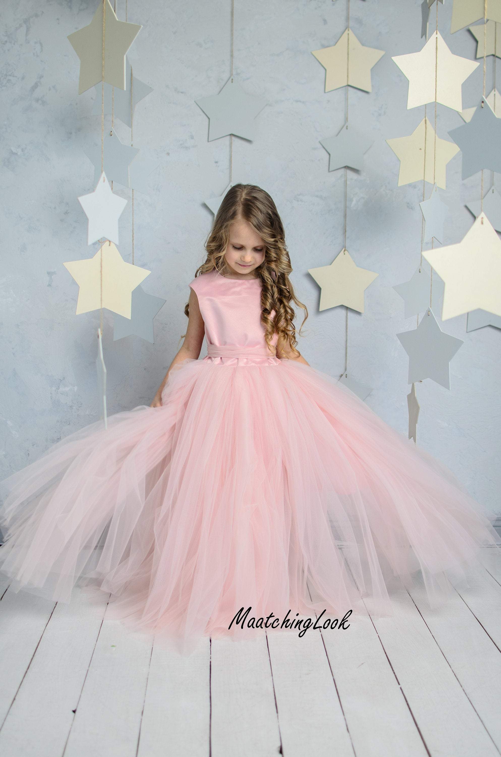 Matchinglook Princess Flower Girl Dress