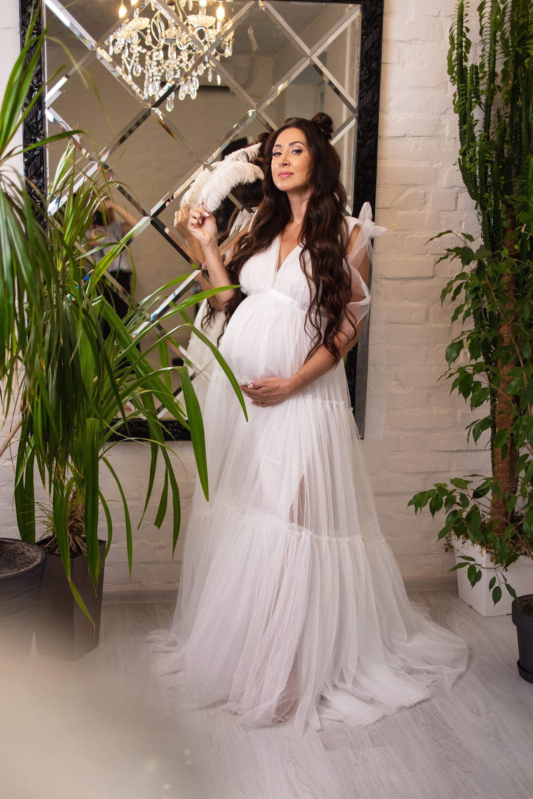 Frostluinai maternity dress for photoshoot summer savings clearances Maternity  Dress Off Shoulder Ruffle Midiphotography Dresses for Baby Shower Photoshoot  Solid Color Pregnant Dresses - Walmart.com