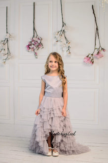 Gray on sale High Low Girls Tutu Tulle Skirt