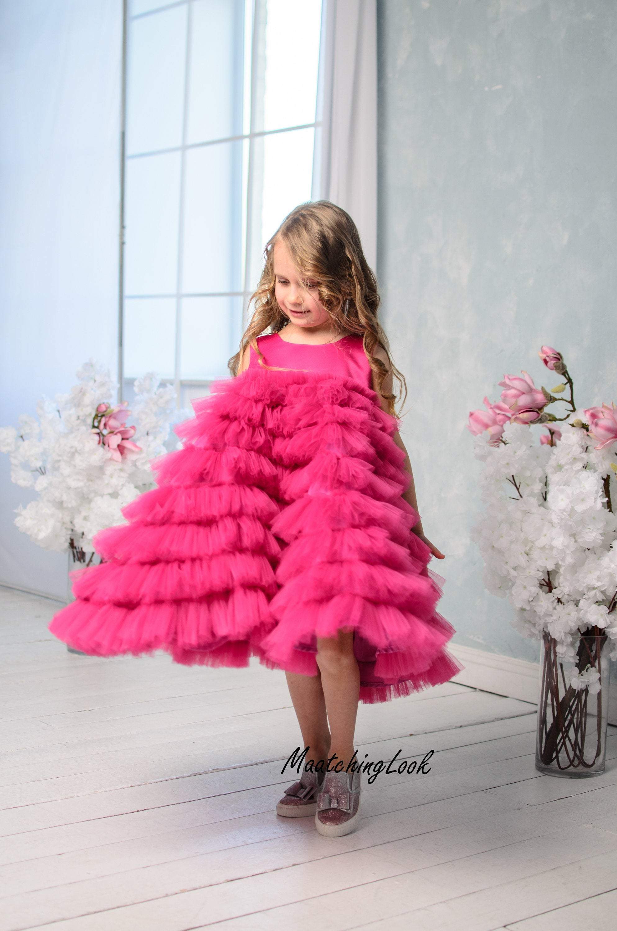 Baby Pink Pu Dress, Dresses