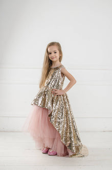 Girls white sequin on sale dress