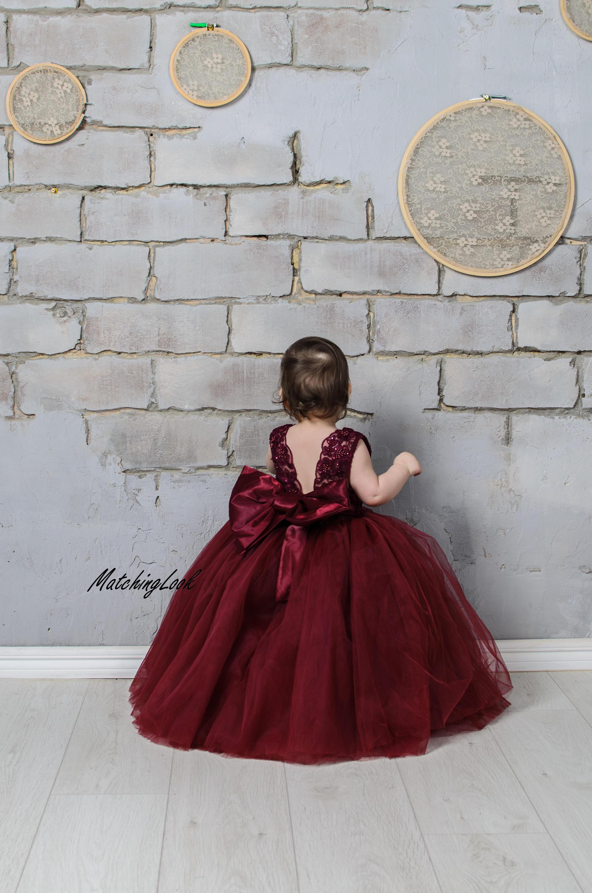 Kid Baby Girl Birthday Princess Wedding Dress – toddlerme