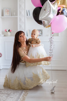 Mother dress best sale for baby birthday