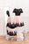 Sparkling sequin matching mommy and me party dresses in black and blush color