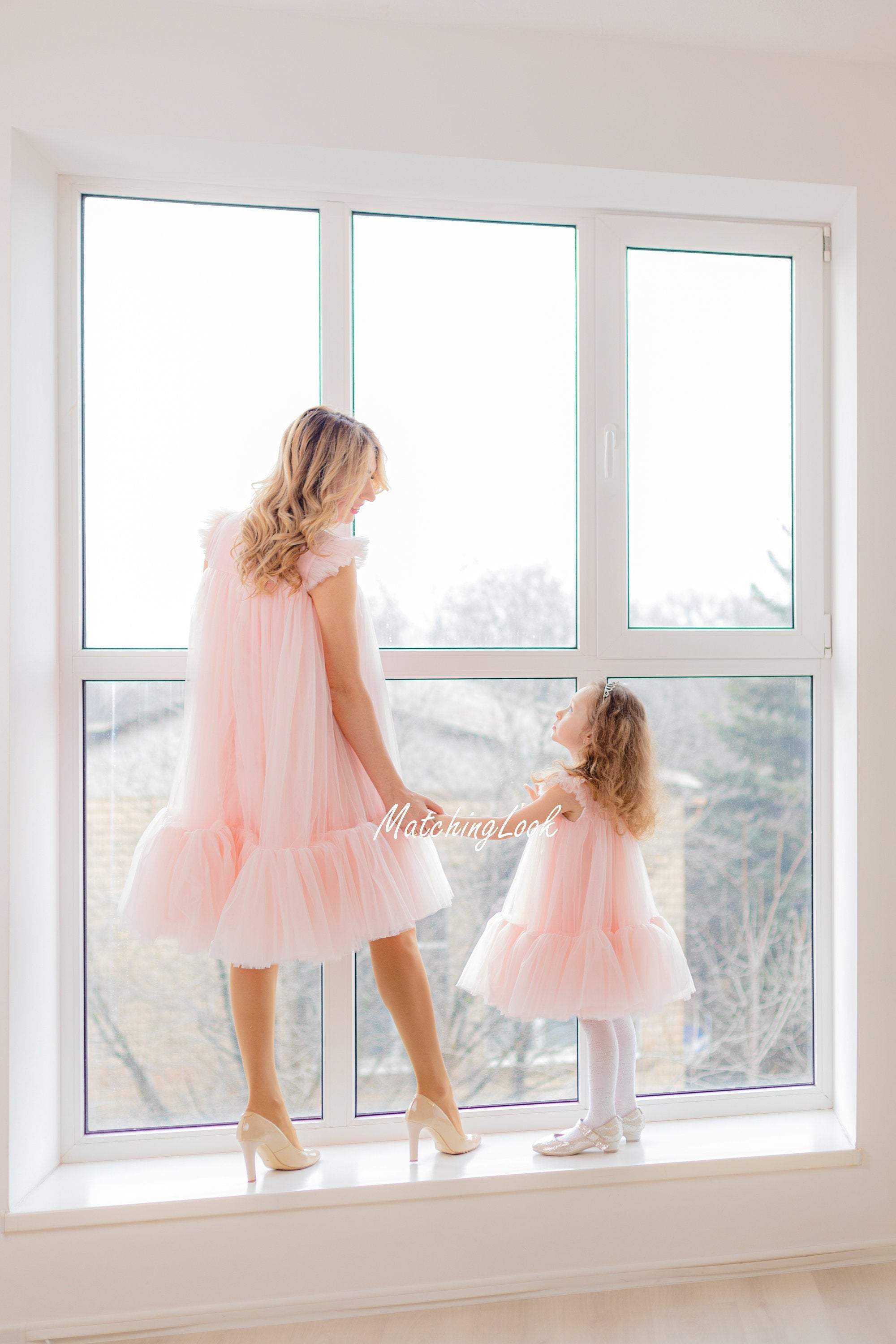 Mother Daughter Matching Easter Dresses