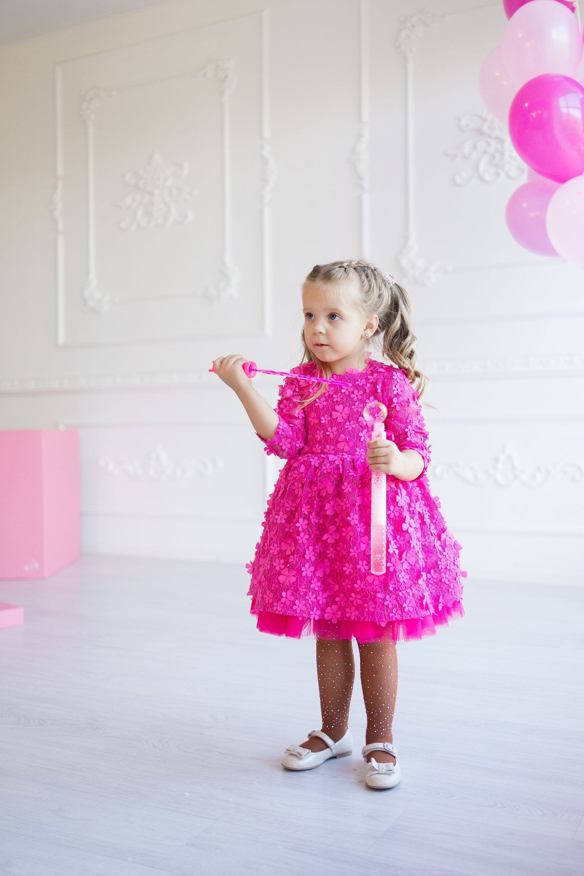 Peppa Pig Balloon Style Frock | Party Wear Dress for Girl - Pixie Threads  Wrapped with Magik Shop