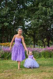 Mother and daughter matching party outlet dresses