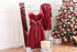 Maroon matching dresses for mother and daughter  - lace similar dresses for party - princess tulle dress for girl