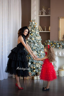 Mommy and Me Outfit Mother Daughter Matching Dress Formal Dress Tul