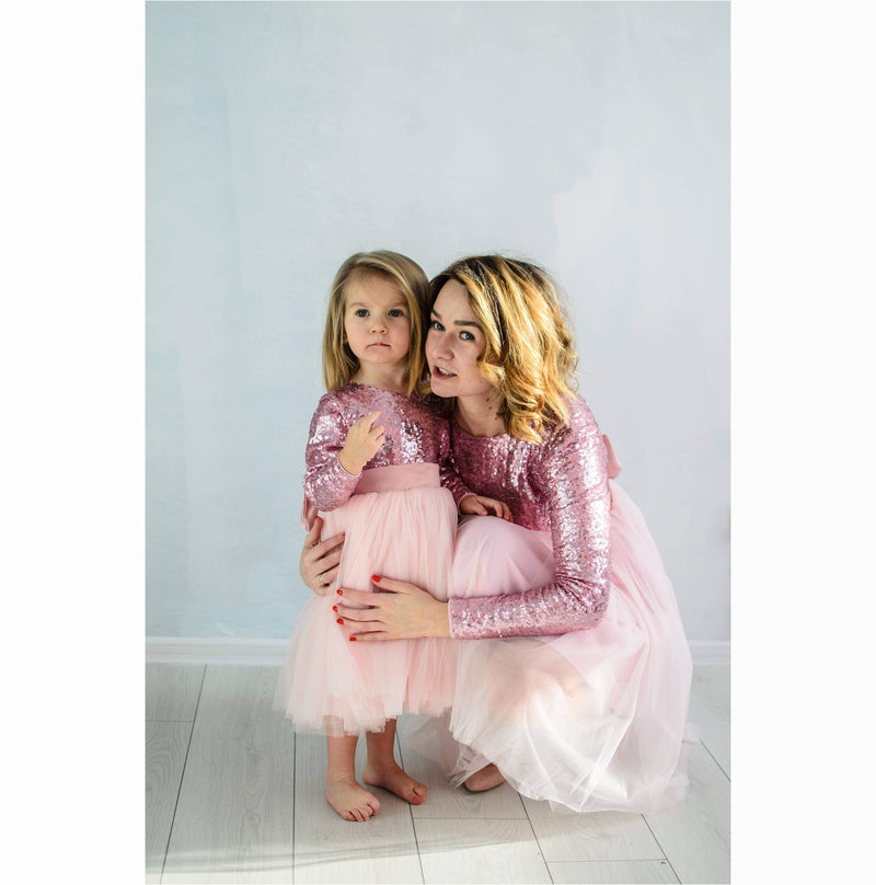 Mom and daughter | Baby party dress, Mom and baby dresses, Mom daughter  matching dresses