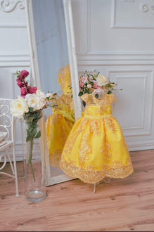 Beauty and the beast flower girl dresses on sale