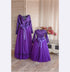 Purple Matching Outfits, Mother Daughter Matching Dress, Photoshoot Dress, Mommy And Me Dress, Ribbon Dress, Maxi Formal Dress, Long Sleeve