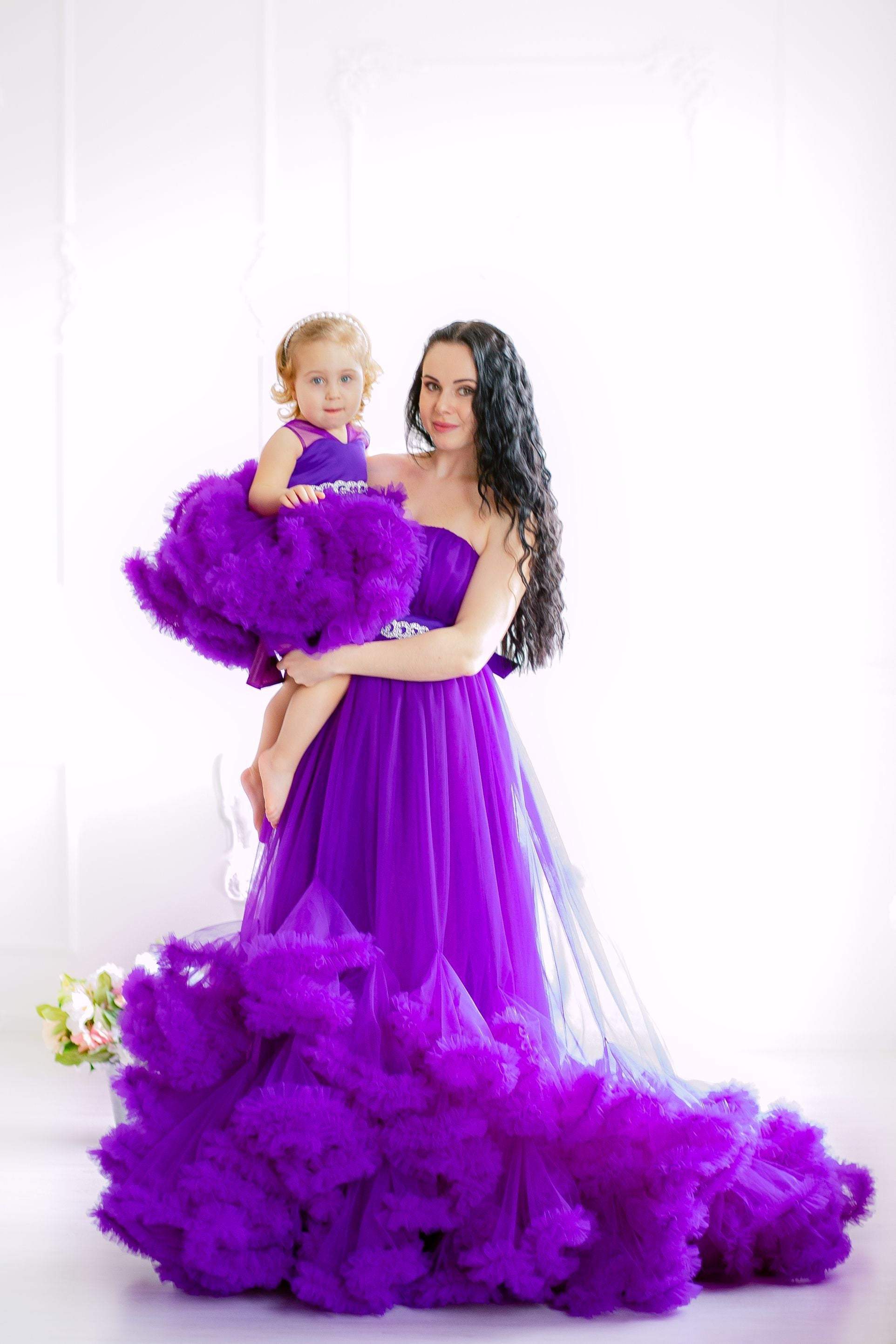 Soft and beautiful Ruffle Ball Gown dress for girls