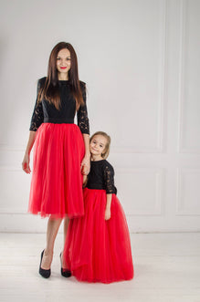 Matching red dresses outlet for mother and daughter