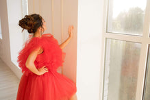 Matchinglook Red Tulle Dress, High Low Tulle Dress, Designer Dress, Puff Dress, Asymmetrical Dress, Adult Tutu Dress, Bridesmaid Dress, Special Occasion 16 US /