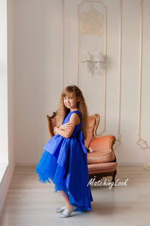 princess royal blue gown for kids