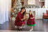 S and 12-18 months Tartan Mother Daughter Matching Dresses - Red Plaid Mommy and Me Outfits for fall/winter season