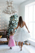 S and 3T - Mother Daughter tutu multilayered Dresses - Pink White Matching Dress Mum baby dress - Tutu Outfit for Christmas