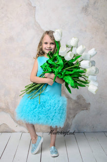 Teal dress 2024 baby girl