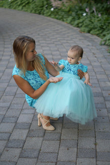 Mom and girl baby best sale same dress