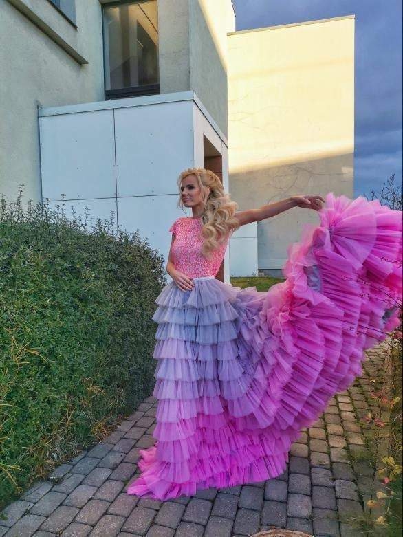 a dress made from rainbow tulle • fashion • frankie magazine